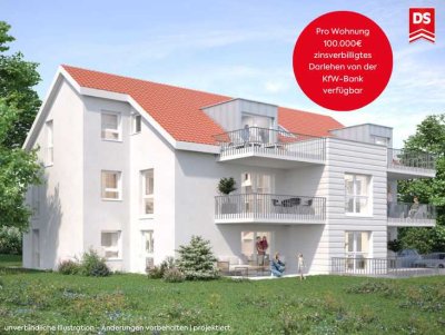 Zentrumsnah wohnen: Ansprechende 3½-Zimmer-Neubauwohnung