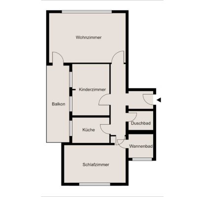 Wunderhübsche 3-Zimmer-Wohnung mit 2 neuen Bädern und großem 
Süd-Ost-Balkon