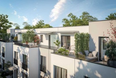 RESERVIERT - Stilvolles Dachterrassenhaus mit Süd-West-Ausrichtung in Ramersdorf-Perlach (Haus 2)