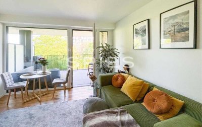 Hochwertige, moderne 2-Zimmer-Wohnung mit Blick auf den Huntelauf