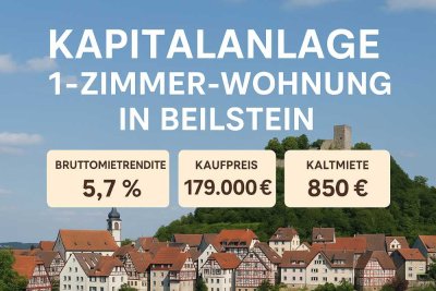 *5,7% Rendite - Kapitalanlage im Herzen von Beilstein*
