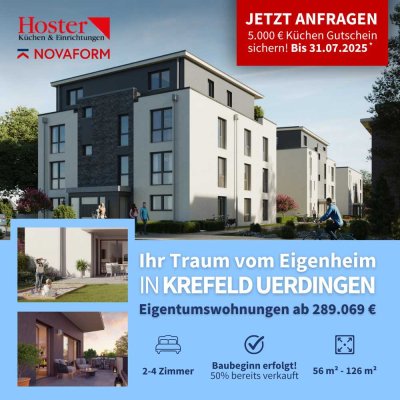 Ihr neues Zuhause - Barrierefreie 2-Zimmer Wohnung mit Balkon und KFW 40 Standard!