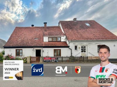 Komplettes Doppelhaus – eine Haushälfte zum Gestalten, eine mit zuverlässiger Mieterin