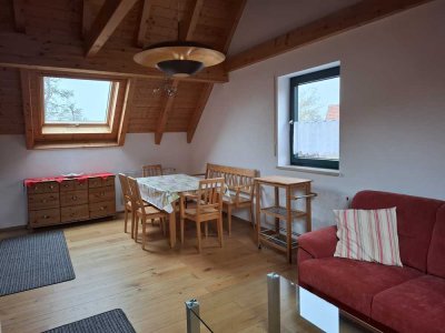 Helles möbliertes 1,5-Zimmer Apartment in Bischberg OT mit Wohn-/Kochbereich, Schlafzimmer und Bad