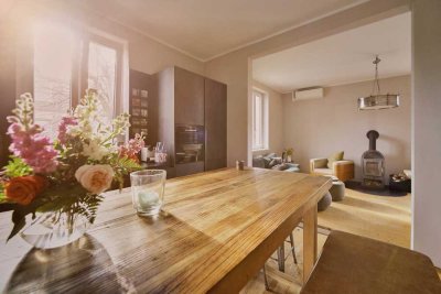 Stilvolle Garten-Maisonettewohnung in ruhigem Altbau Zweifamilienhaus