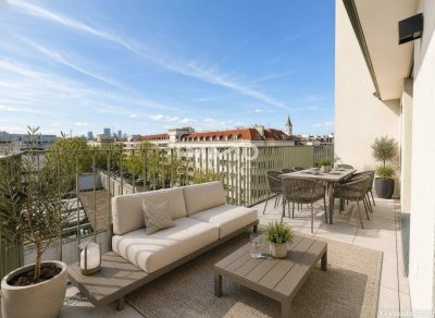 Luxus pur: Exklusiver 4-Zimmer-Dachgeschoß-Erstbezug mit Terrasse und Klimaanlage