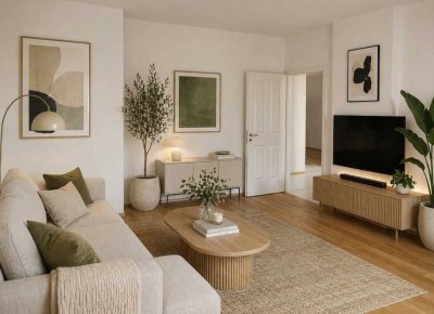 Kapitalanleger aufgepasst! +Quartier Siebengrün + Gohlis+ Top sanierte 2-Raum-Wohnung - EBK, Parkett