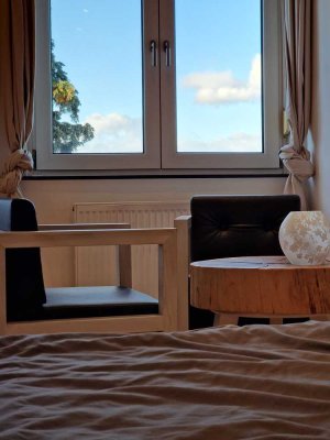 Attraktives, möbliertes 1-Zimmer-Apartment mit kleiner Küche und Badezimmer