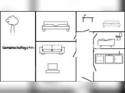 Tauschwohnung: 3 Zimmer Wohnung in ruhiger, grüner Gegend