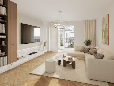 Ruhige Neubauwohnung mit Balkon  im Kö-Karree - nur 80m von der Königsallee entfernt