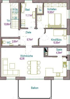 Neubau: Moderne 3-Zimmer-Wohnung mit Balkon in ruhiger Wohnlage
