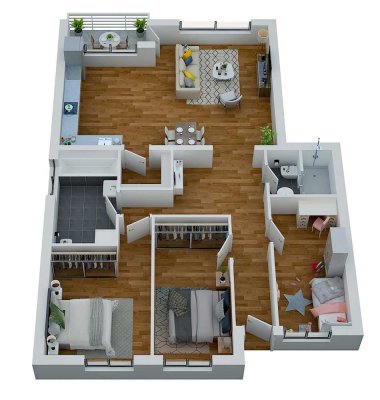Sanierte 4-Raum-Wohnung mit gehobener Innenausstattung mit Balkon in Kaarst