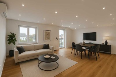 Provisionsfrei! Energieeffizienzklassse A !!! 3 Zimmer Wohnung im Dachgeschoss mit großem Ostbalkon