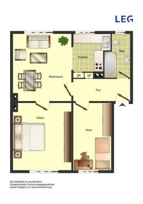 Helle 3-Zimmer-Wohnung in Bocholt