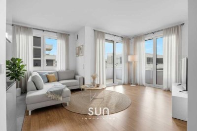 Helle 3-Zimmer-Wohnung mit luxuriöser Ausstattung – ideal für Paare & kleine Familien