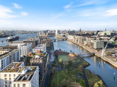 Hafencity! Luxuriöse 3-Zimmer (Erstbez), Terrasse & Wasserblick inkl. hochw. Einbauten zu kaufen!