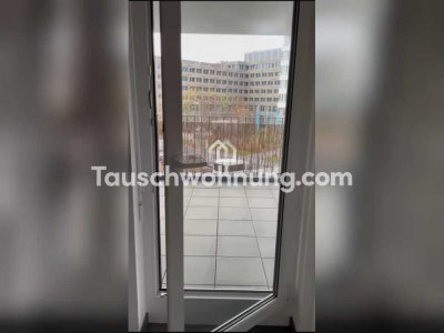 Tauschwohnung: Moderne 1 Zimmerwohnung mit Küche und großem Balkon