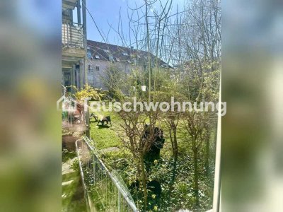 Tauschwohnung: Schöne 2-ZW mit sehr großem Gemeinschaftsgarten