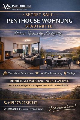 SECRET SALE – Luxus Penthouse mit Dachterrasse & Loftcharakter (200 m², 4 Stellplätze)