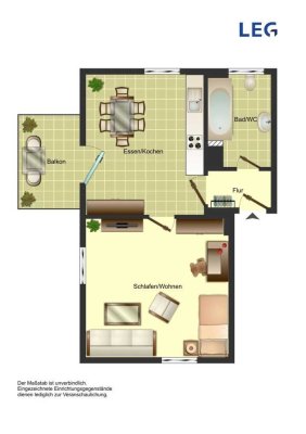 Demnächst frei! 3-Zimmer-Wohnung in Herford Herford