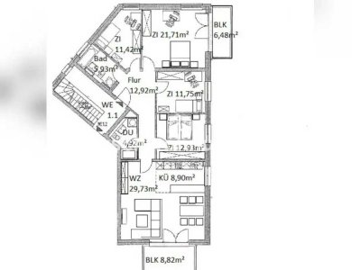 Tauschwohnung: Bieten 5-Raum o. 4-Raum Wohnung mit Balkon(en)