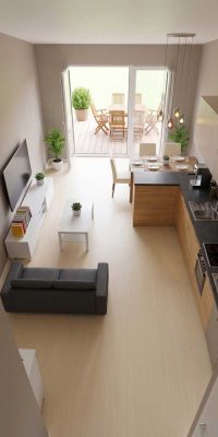 Moderne 3-Zimmer-Wohnung mit Terrasse