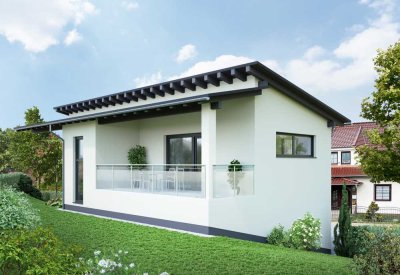 Modernes Einfamilienhaus Pultdach Garage Energieeffizienzhaus inkl. Grundstück