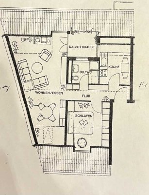 Attraktive 2-Zimmer-Dachgeschosswohnung mit EBK in Heilbronn