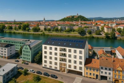 AKTION BIS BAUSTART - 8,5%, PURE ON THE MUR RIVER - unser neues Wohnprojekt an der Mur - TOP 6; MP