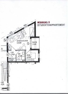 Stilvolles 1-Zimmer-Apartment mit Balkon und Küche in Taunusstein