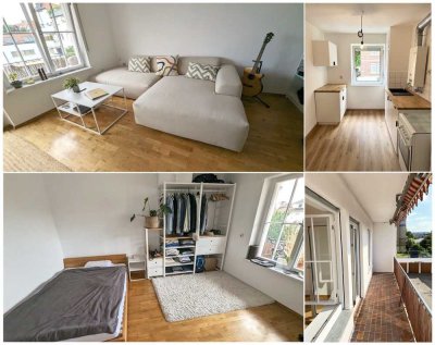 Helle und gemütliche 55qm Wohnung mit großem Südbalkon in ruhiger Lage in Stuttgart Mitte.