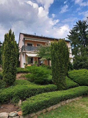 1 FH mit ELW o. Büro: Traumhaus, Traumlage, Traumblick bis zum Odenwald u. 3 Terrassen