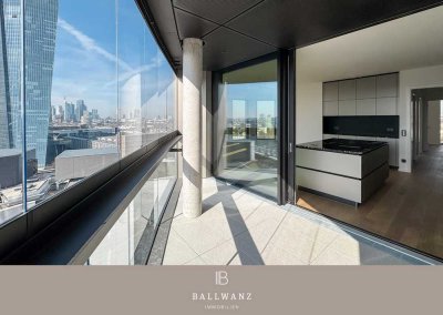 Exklusive 3-Zimmer-Wohnung mit spektakulärem Blick über Frankfurt