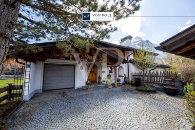 Exklusives Refugium am Fuße der Zugspitze – Edles Einfamilienhaus mit Wintergarten &amp; Sauna
