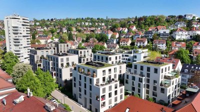 LUXUS IM EXKLUSIVEN VILLENGARTEN stilvolle sonnige 3,5 Zi Traumwohnung mit Loggia Toplage