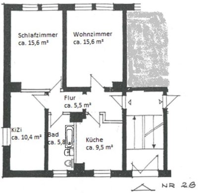 Ansprechende 3-Raum-Hochparterre-Wohnung in Langenberg