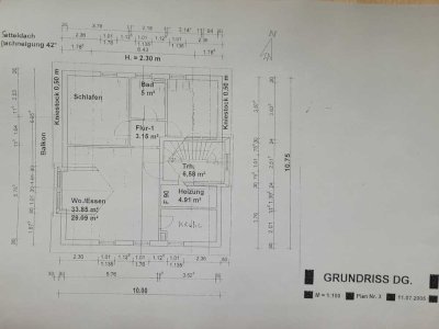 Attraktive 3-Zimmer-DG-Wohnung mit EBK und Balkon zur Miete in Saulheim