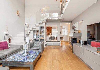 Hochwertige 3-Zimmer-Maisonette mit Maßausbau, Terrasse, Balkon und Stellplatz mit Wallbox.
