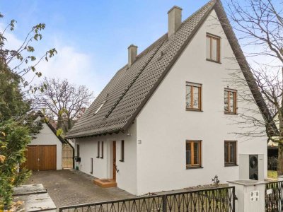 EFH: Raumwunder auf sehr großem Grundstück in Planegg, 6 SZ, 2 Bäder, Sauna, Wärmepumpe, sofort frei