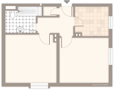 2-Zimmer-Wohnung in Mönchengladbach - Kamphausener Höhe