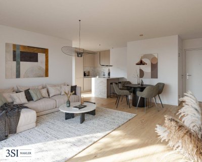 Die Symbiose - Traumhafte Dachgeschoßwohnung mit Terrassen und Grünblick in verkehrsberuhigter Lage