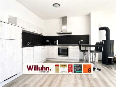 Exklusive 2-RW mit Kamin | 2 Balkonen | A+ | EBK | Stellplatz | optional unmöbliert | barrierefrei