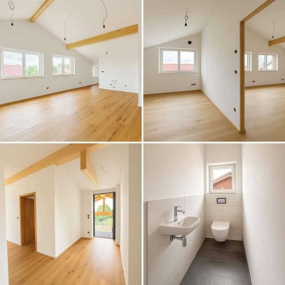 ERSTBEZUG! Moderne, großzügige DG-Wohnung mit eigener Terrasse und Gartenanteil