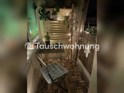 Tauschwohnung: Plagwitzer Studiowohnung mit Balkon direkt am Clara Park