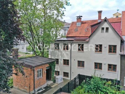 Kernsaniertes Denkmaljuwel: Zentrale 1-Zimmer-Wohnung mit ökologischem Wohnkonzept