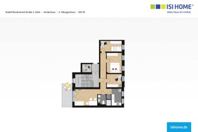 moderne 4-Raumwohnung mit Balkon - WE05