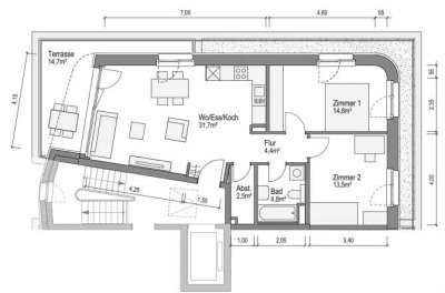 ERSTBEZUG! Wunderschöne Penthouse-Wohnung mit begrünter Dachterrasse