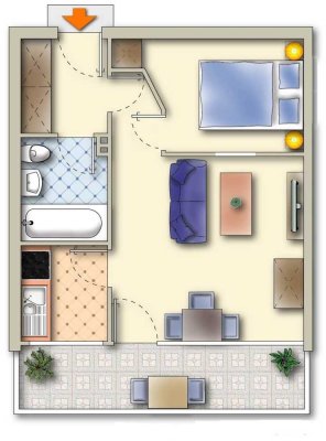 Apartment Ideal für Wochenendfahrer