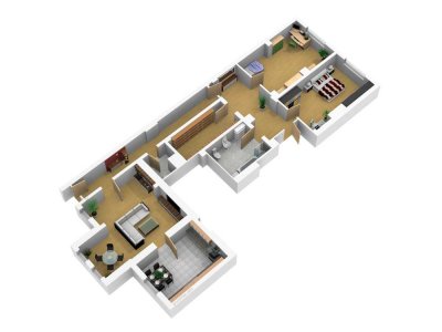 Großzügige 3-Zimmer-Wohnung (145 m²) im Giebichensteinviertel mit separatem Eingang