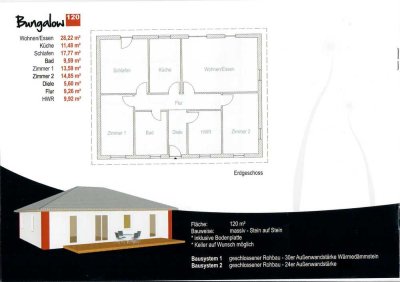 *66_1*Bungalow*120m²Wfl*407m² Grdst.*Ihr Traum vom Eigenheim!*Löstertal-Buweiler*